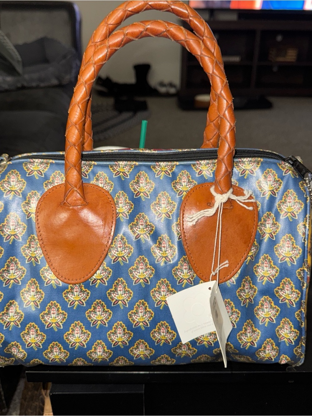 Nordic House Designs Satchel Paisley French Twist - NWT -  Vintage